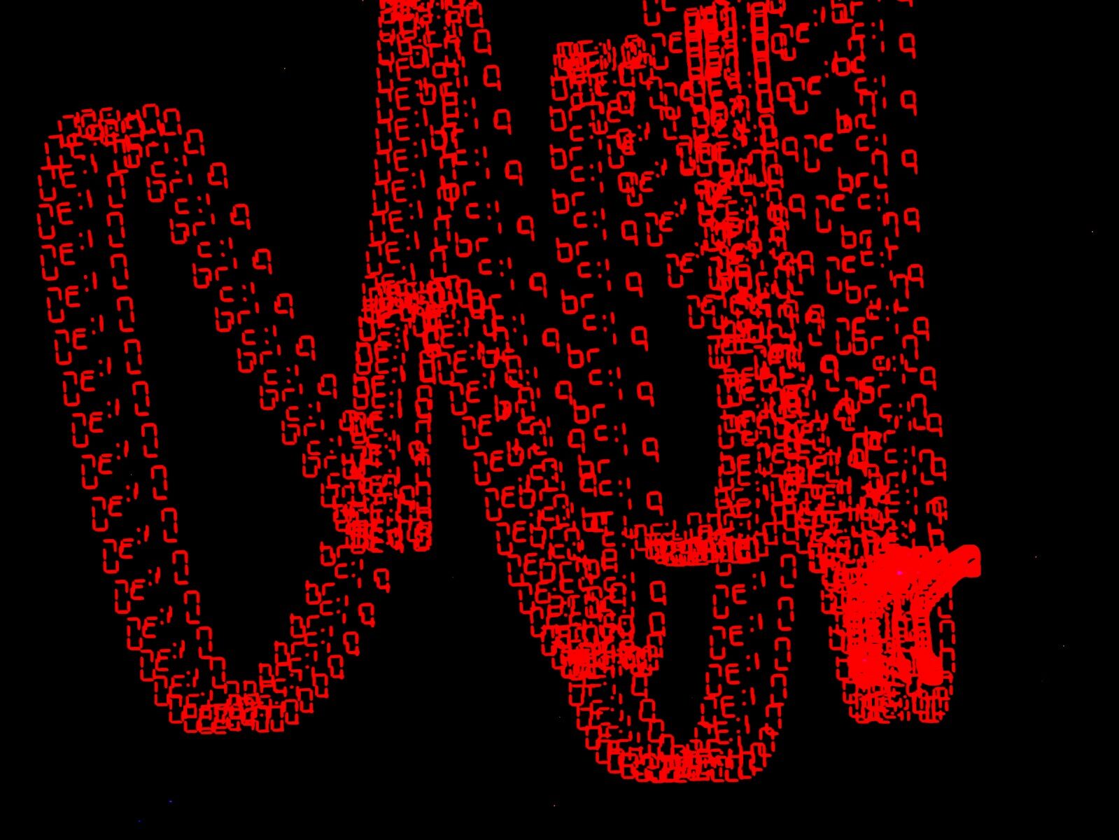 a red sign that is on a black background